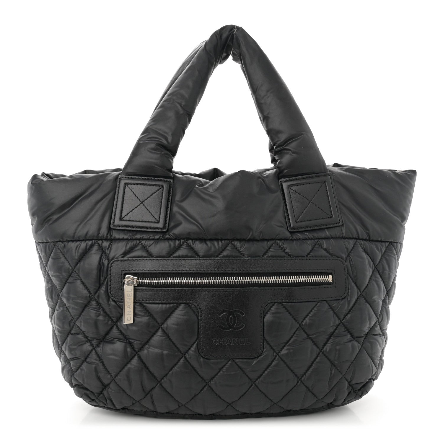 Chanel Nylon Quilted Small Coco Cocoon Tote Black 1 of 11