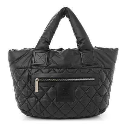 Chanel Nylon Quilted Small Coco Cocoon Tote Black 1 of 11