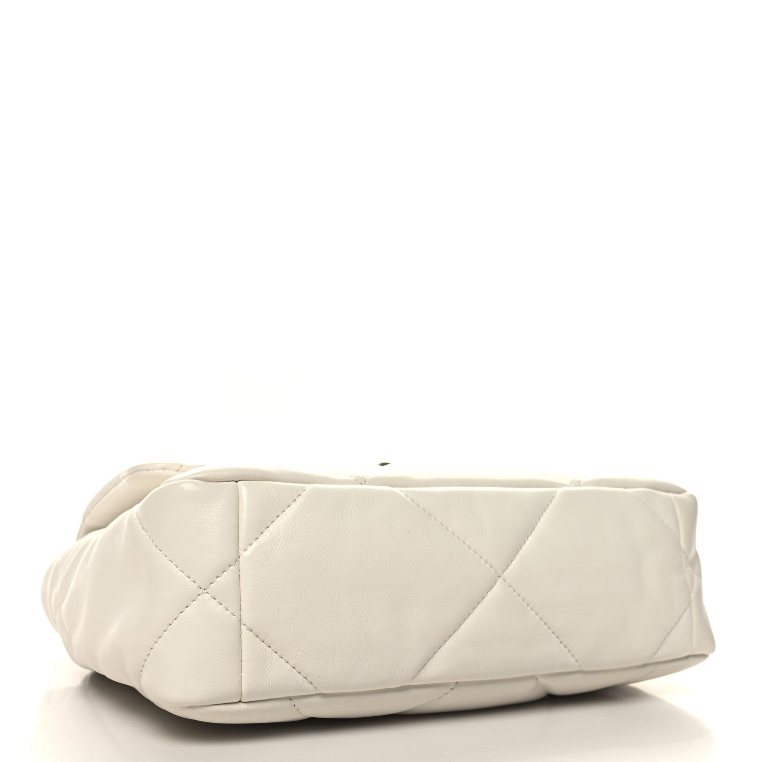 Chanel Lambskin Quilted Medium Chanel 19 Flap White 4 of 10