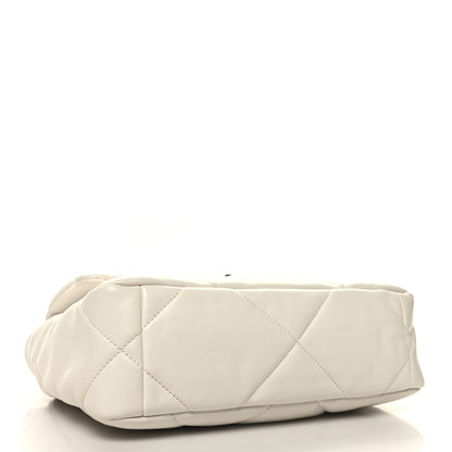 Chanel Lambskin Quilted Medium Chanel 19 Flap White 4 of 10