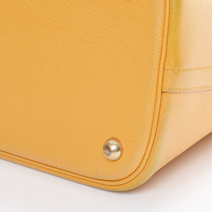 Hermes Courchevel Bi Color Bolide 35 Jaune Gold 19 of 19