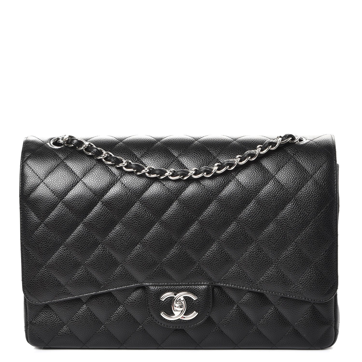 Chanel Caviar Quilted Maxi Double Flap Black 1 of 9
