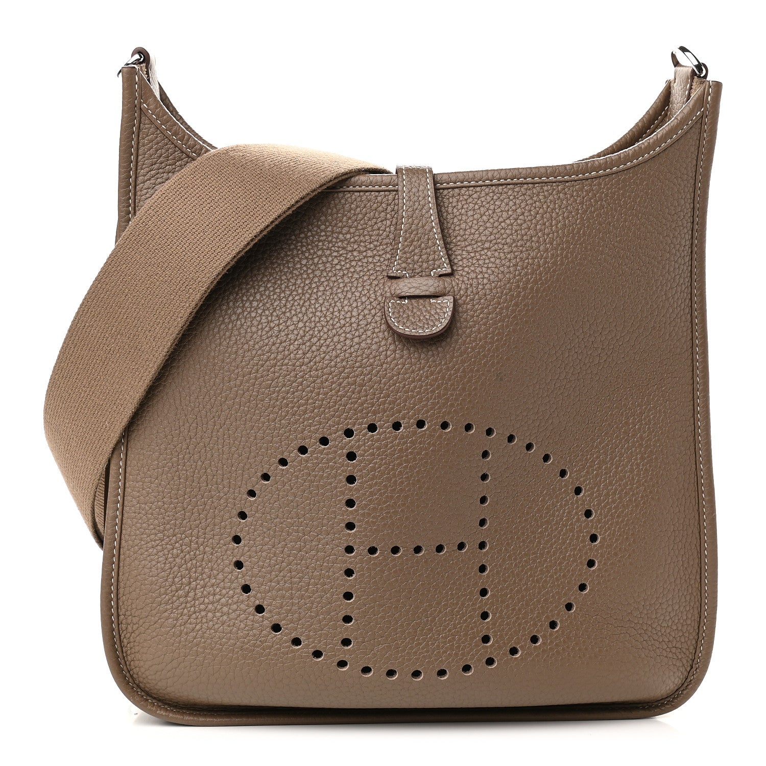 Hermes Taurillon Clemence Evelyne III PM Etoupe 1 of 8