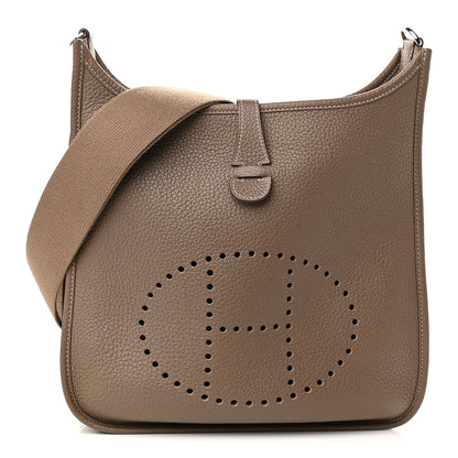 Hermes Taurillon Clemence Evelyne III PM Etoupe 1 of 8