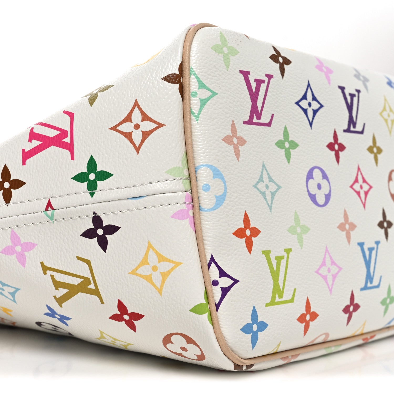 Louis Vuitton LV X TM Monogram Multicolor Neverfull MM White 8 of 9