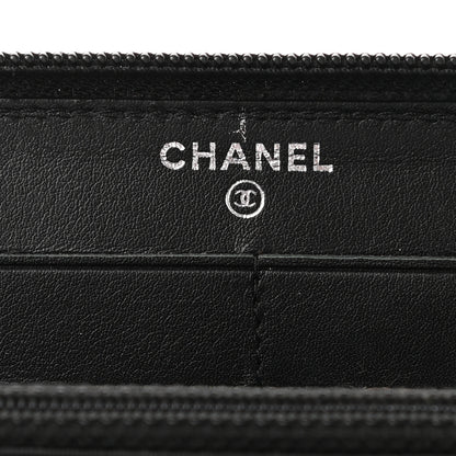 Chanel Caviar Large Timeless CC Zip Around Wallet Black 6 of 11