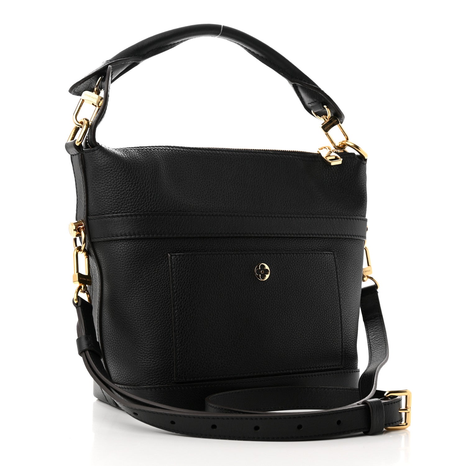 Louis Vuitton Grained Calfskin Cruiser PM Black 3 of 9