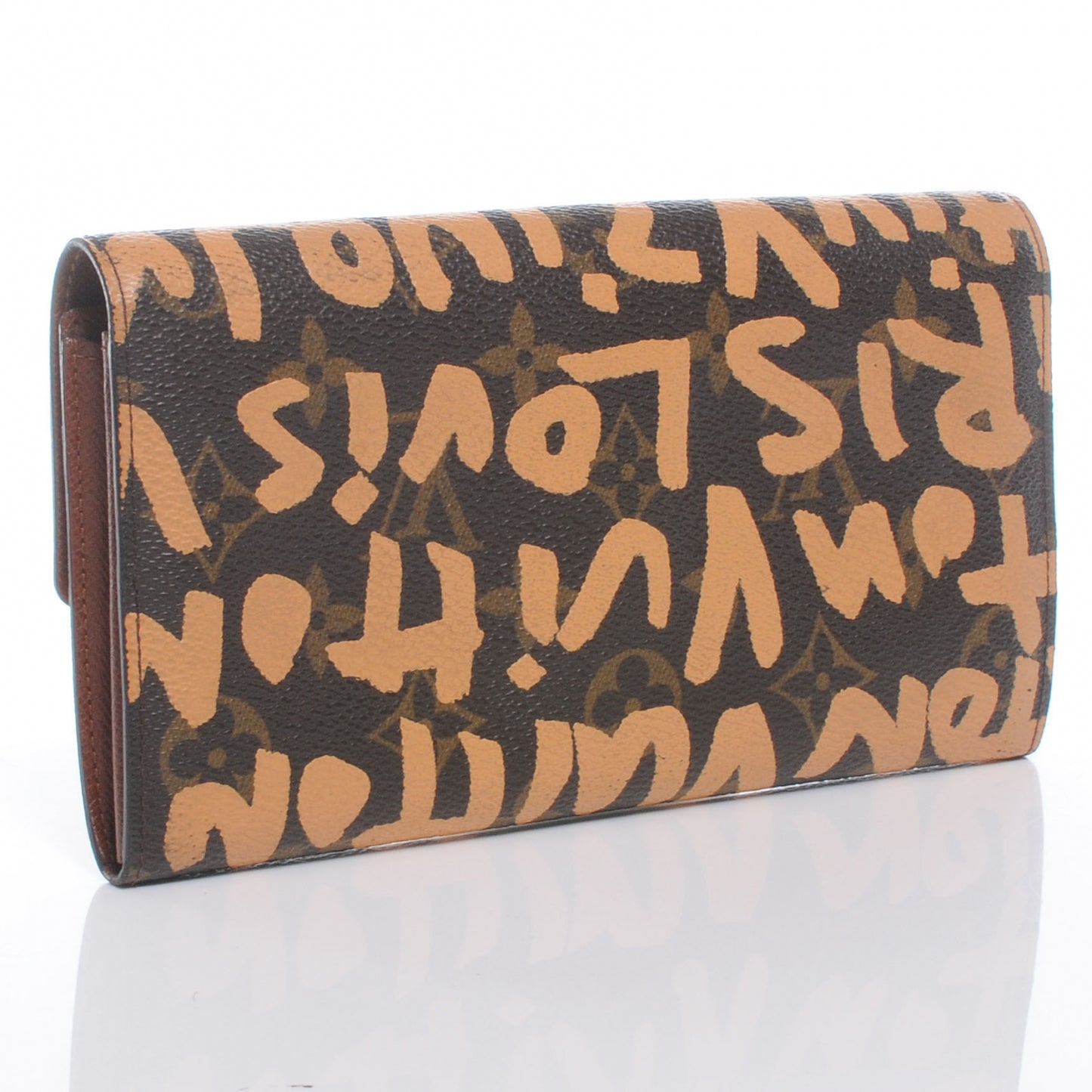 Monogram Graffiti Porte-Monnaie Wallet Peach