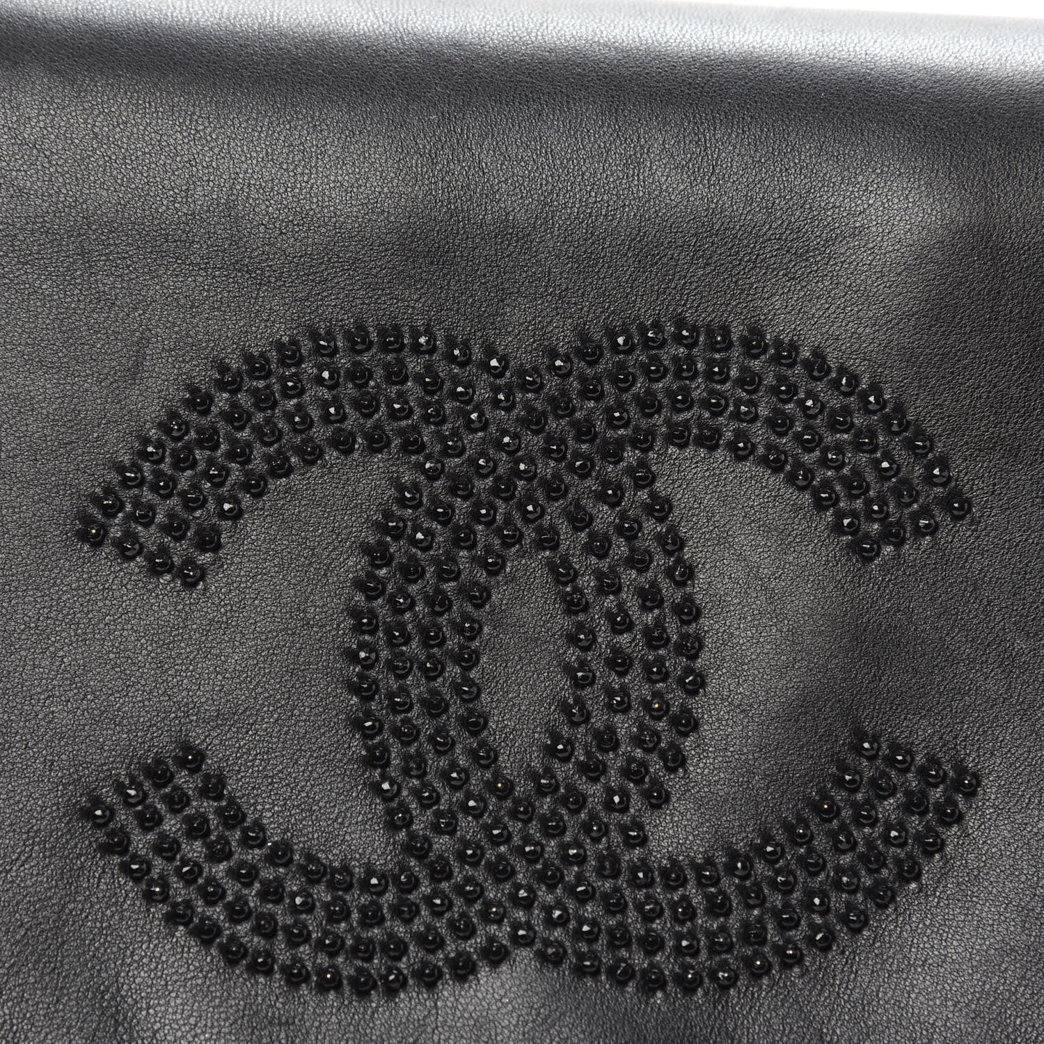 Chanel Lambskin Studded CC East West Flap Black 10 of 15