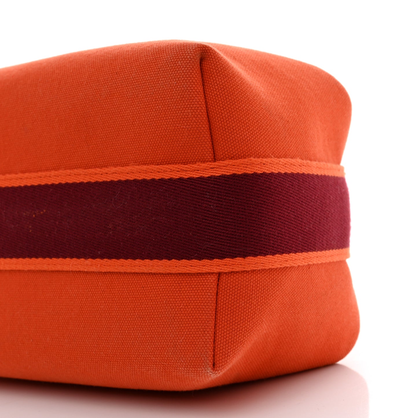 Canvas Small Bride-A-Brac Pouch Orange Burgundy