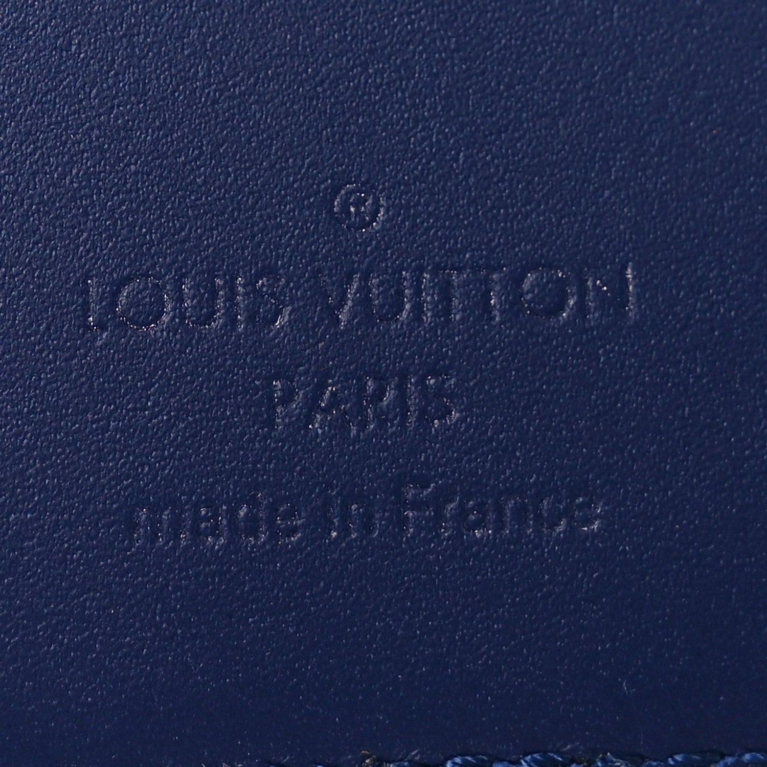 Louis Vuitton Cowhide Monogram Bandana Pocket Organizer Blue 6 of 7