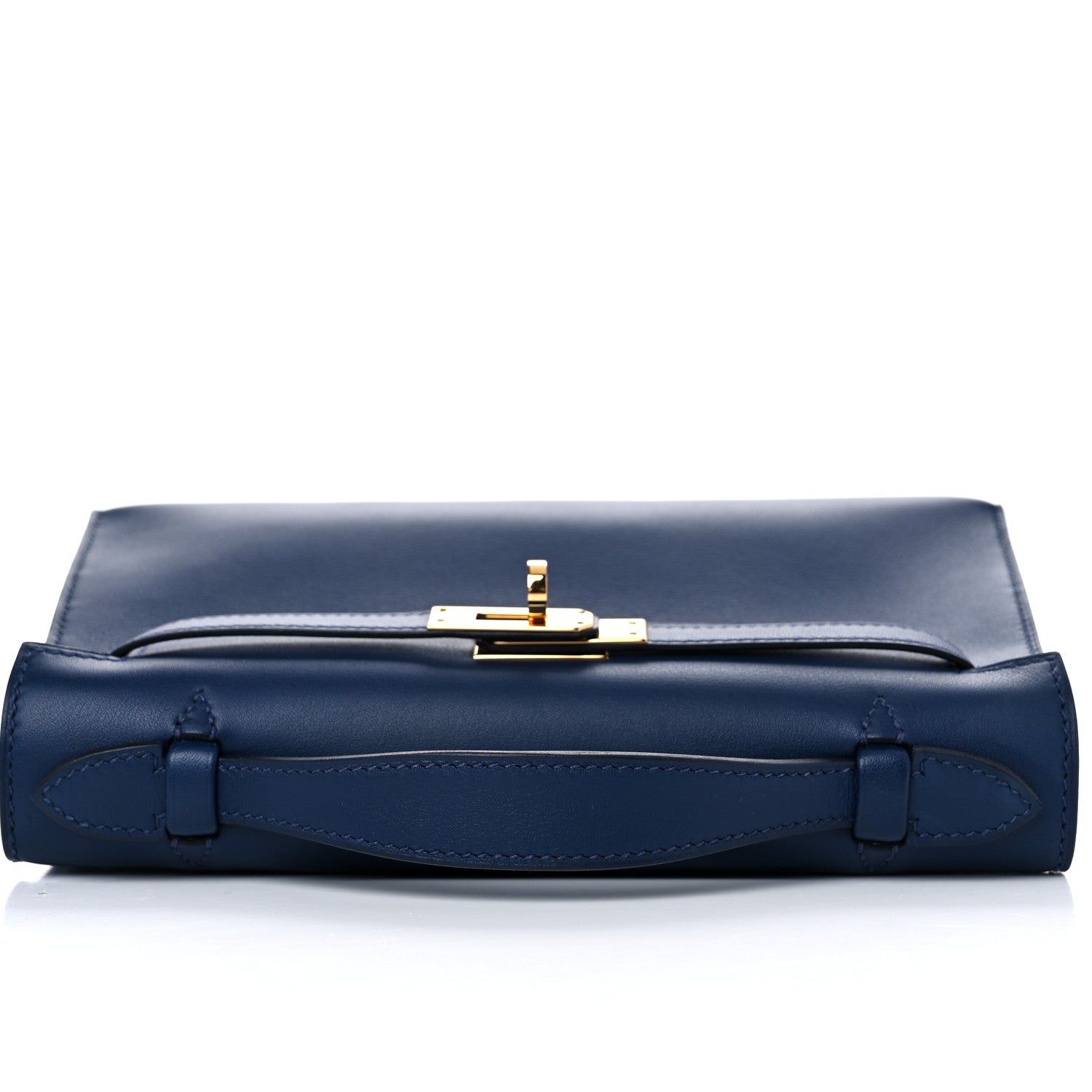 Hermes Swift Kelly Pochette Clutch Bleu Navy 12 of 26