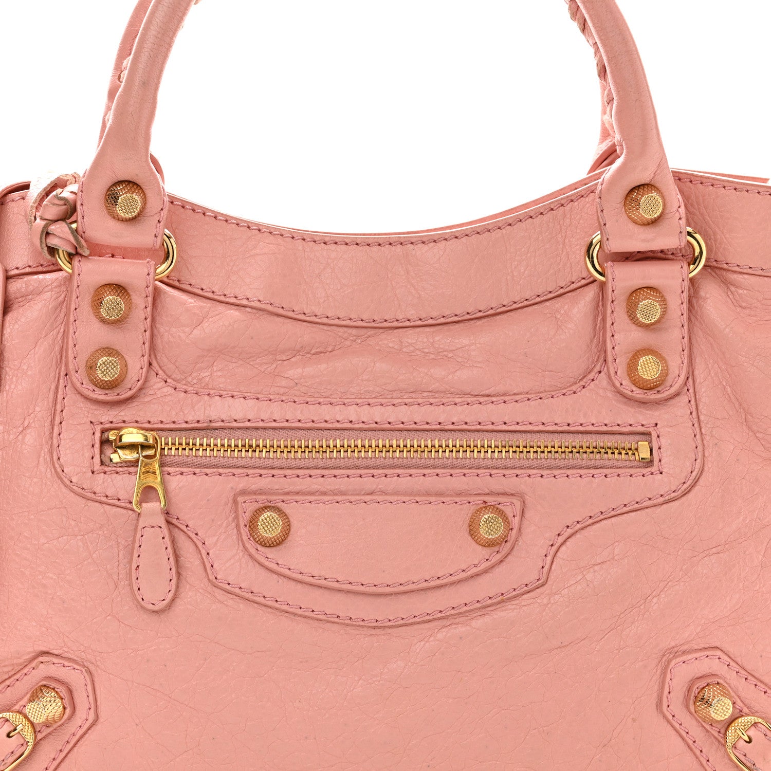 Balenciaga Agneau Giant 12 Gold Hardware Town Rose Peche 9 of 11