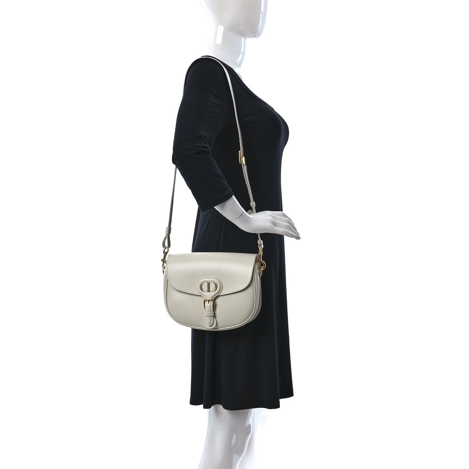 Christian Dior Box Calfskin Medium Bobby Flap Latte 2 of 14