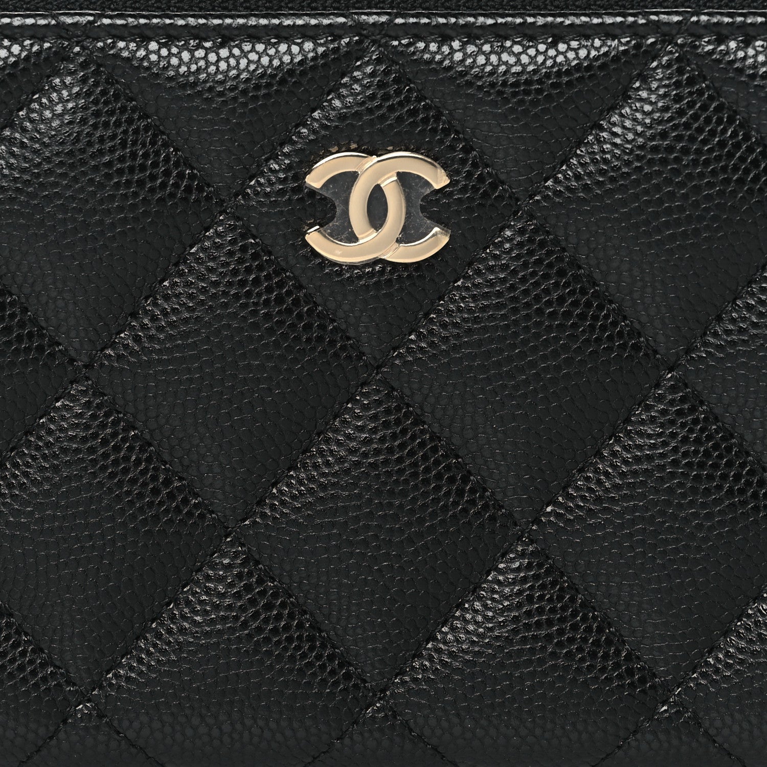 Chanel Caviar Quilted Medium Zip Around Wallet Black 8 of 8
