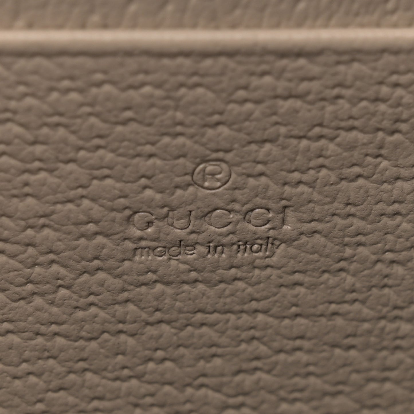 GG Supreme Monogram Textured Dollar Calfskin Mini Dionysus Chain Wallet Beige Mystic White Oatmeal