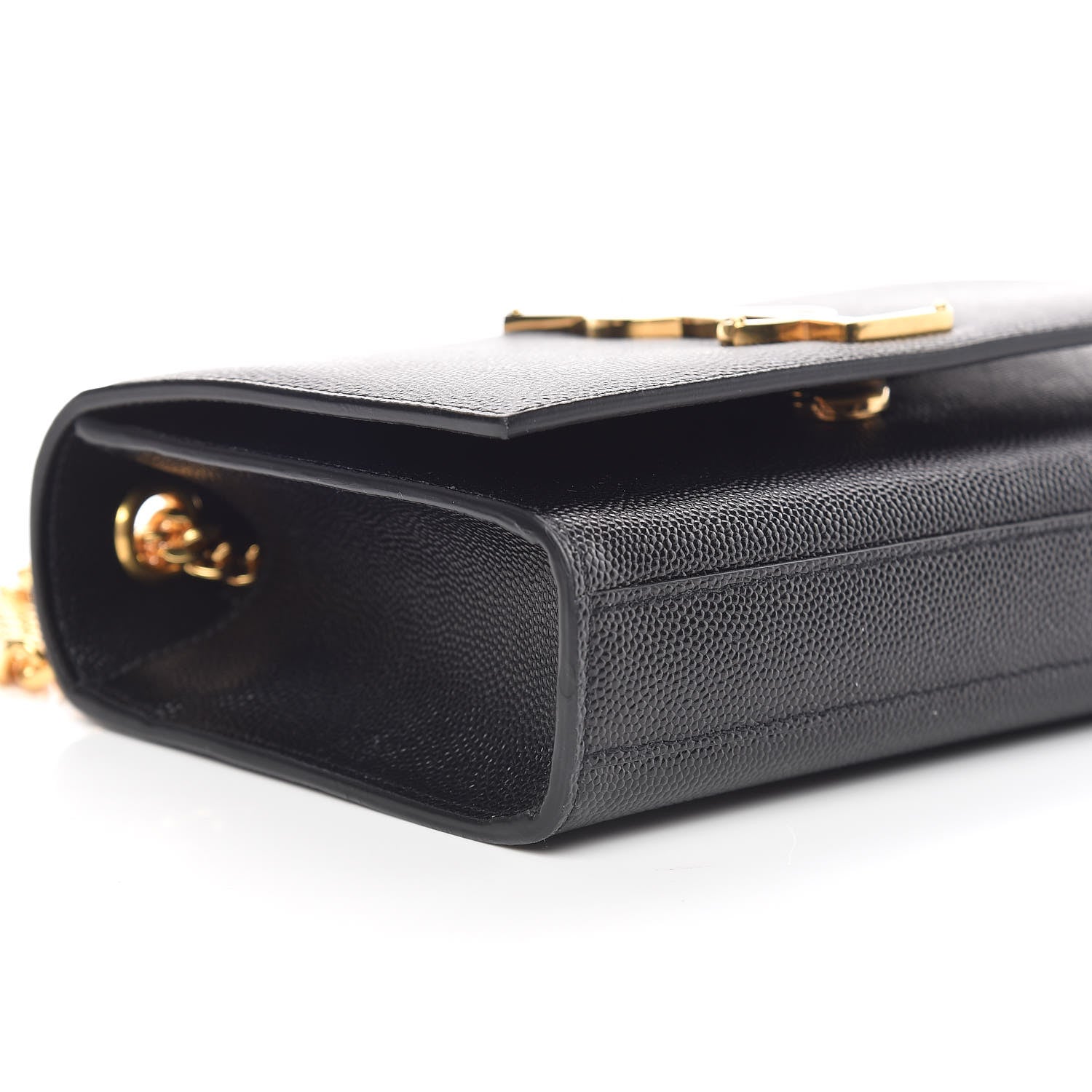 Saint Laurent Grain De Poudre Small Monogram Kate Satchel Black 8 of 9