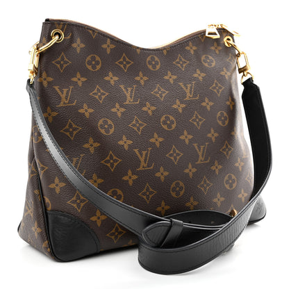 Louis Vuitton Monogram Odeon MM Black 3 of 9