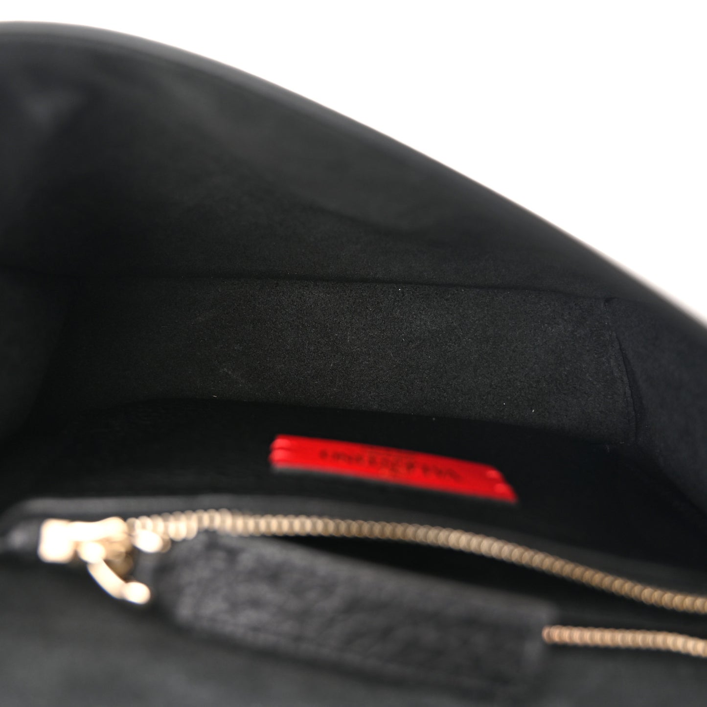 Pebbled Calfskin Rockstud Side Slip Crossbody Black