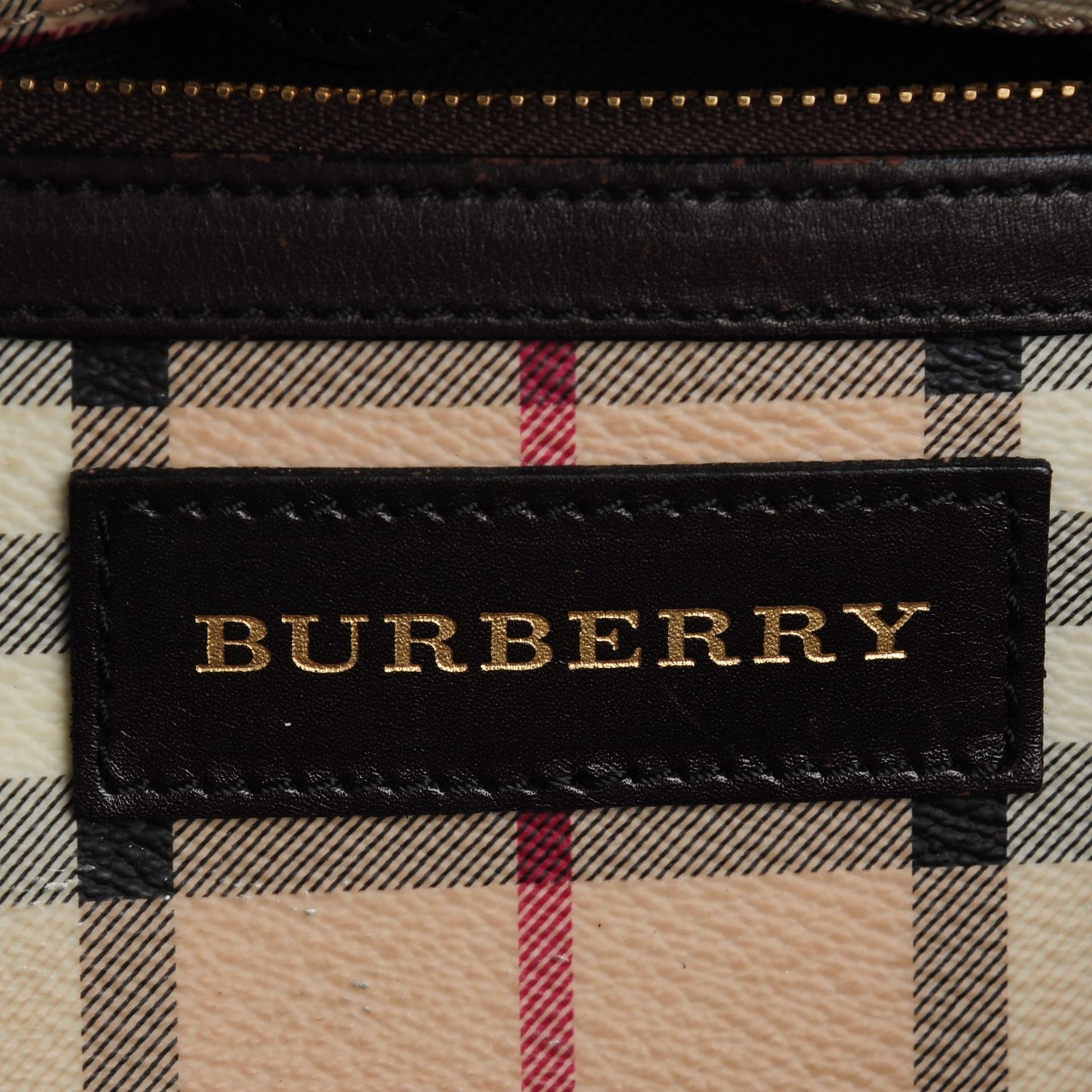 Haymarket Check Small Canterbury Tote Chocolate