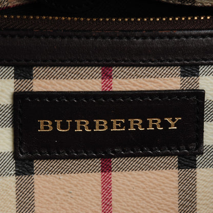 Burberry Haymarket Check Small Canterbury Tote Chocolate 6 of 10