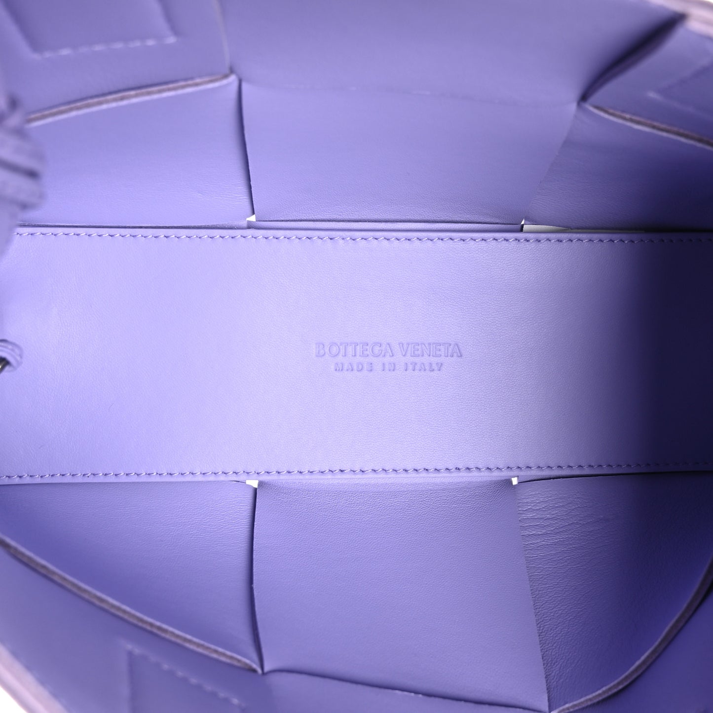 Nappa Maxi Intrecciato Mini Arco Tote Wisteria