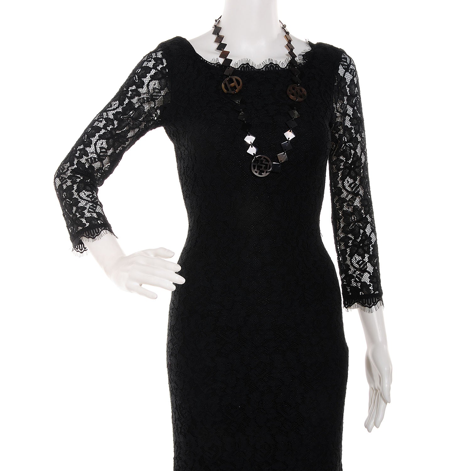 Hermes Buffalo Horn Lacquer Lena Necklace 2 of 6