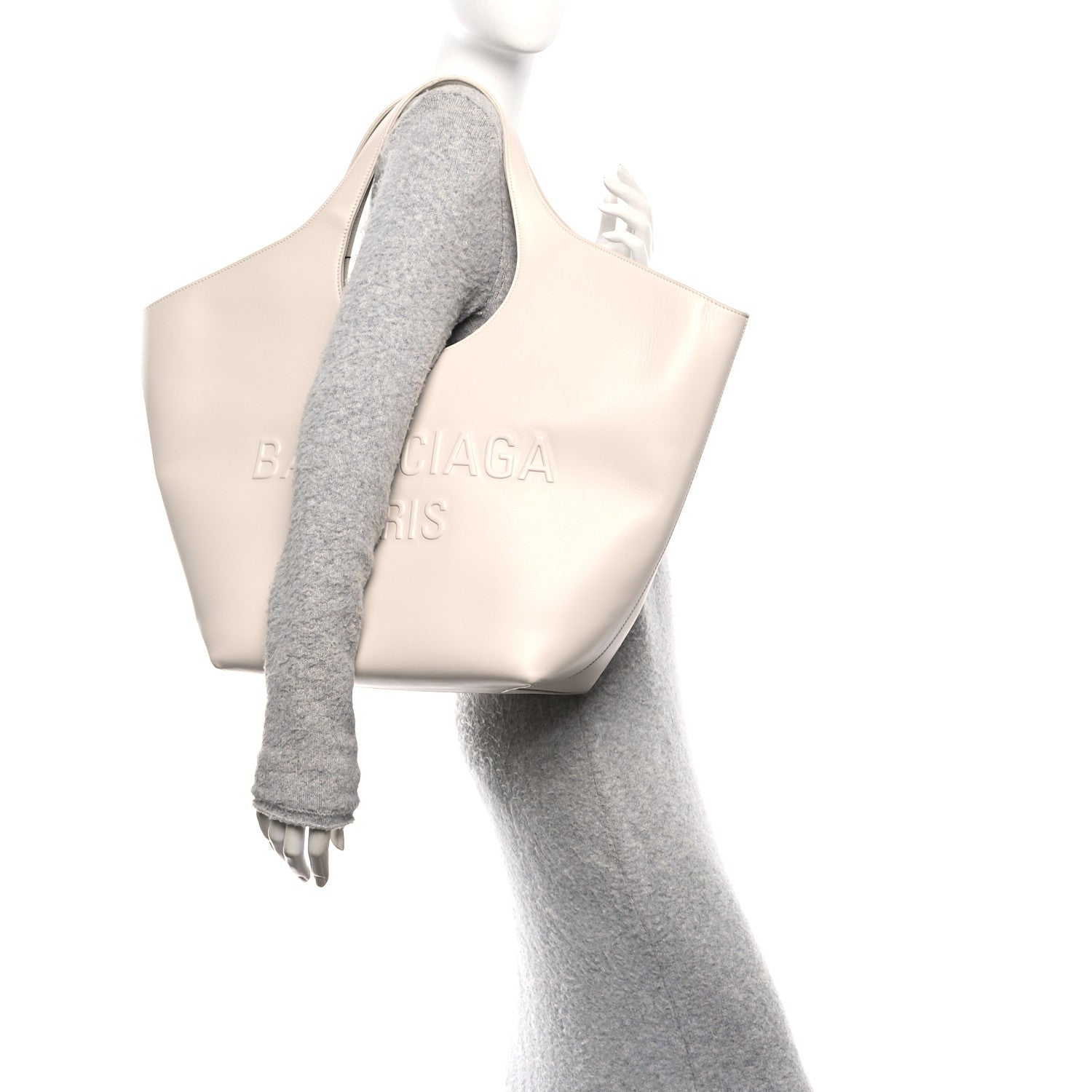 Balenciaga Smooth Calfskin Mary Kate Tote White 2 of 10