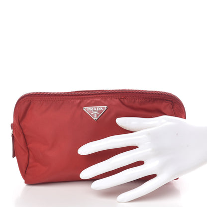 Prada Nylon Vela Cosmetic Pouch Rosso 2 of 9