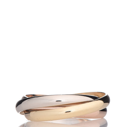 Cartier 18K Pink Yellow White Gold Small Trinity Ring 52 6 3 of 8