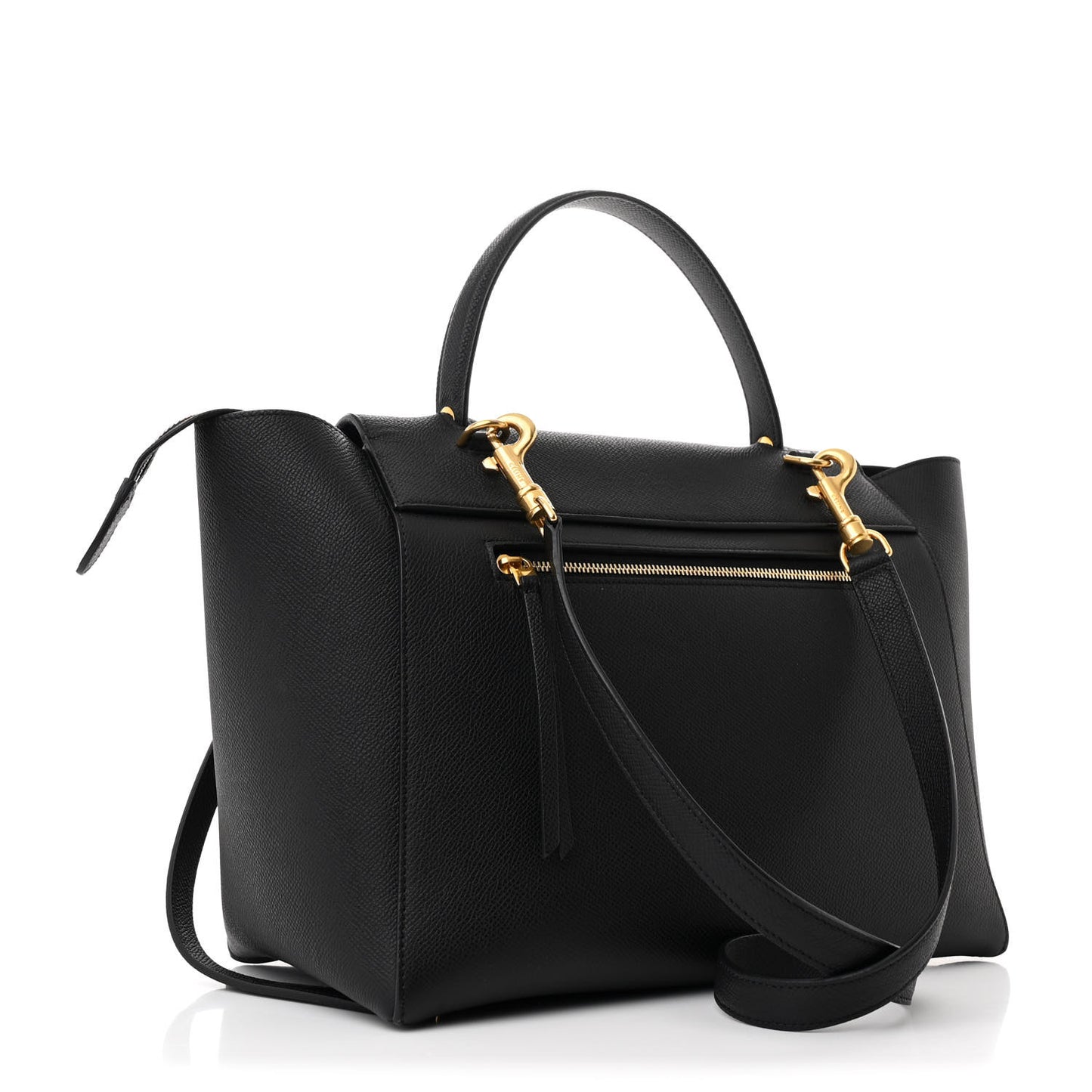 Grained Calfskin Mini Belt Bag Black