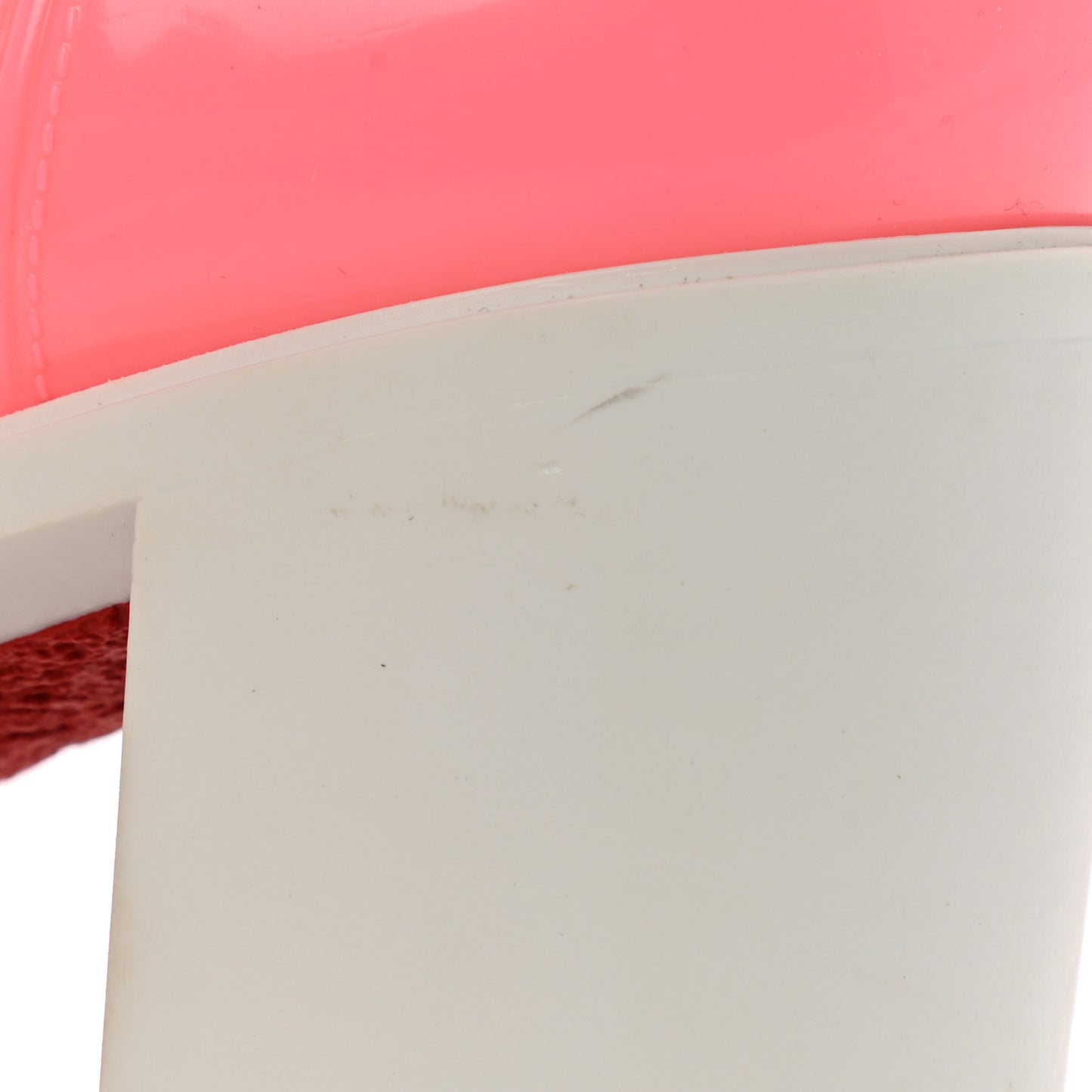 Recycled PVC Calfskin Loubirain 70 Boots 36 Pink