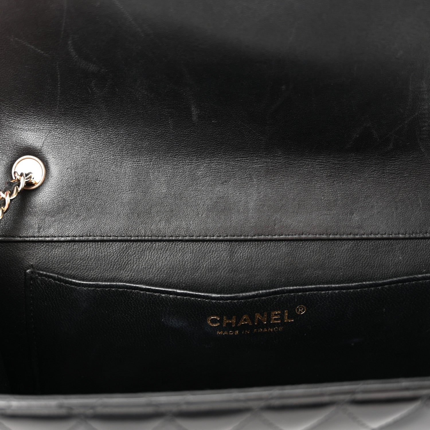 Chanel Patent Quilted Medium Single Flap Black 12 of 14