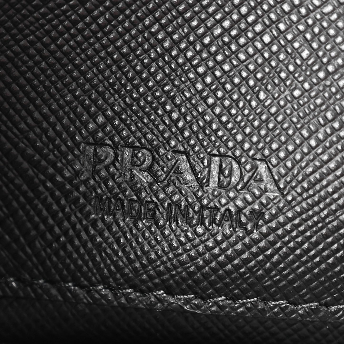 Saffiano Zip Card Holder Black