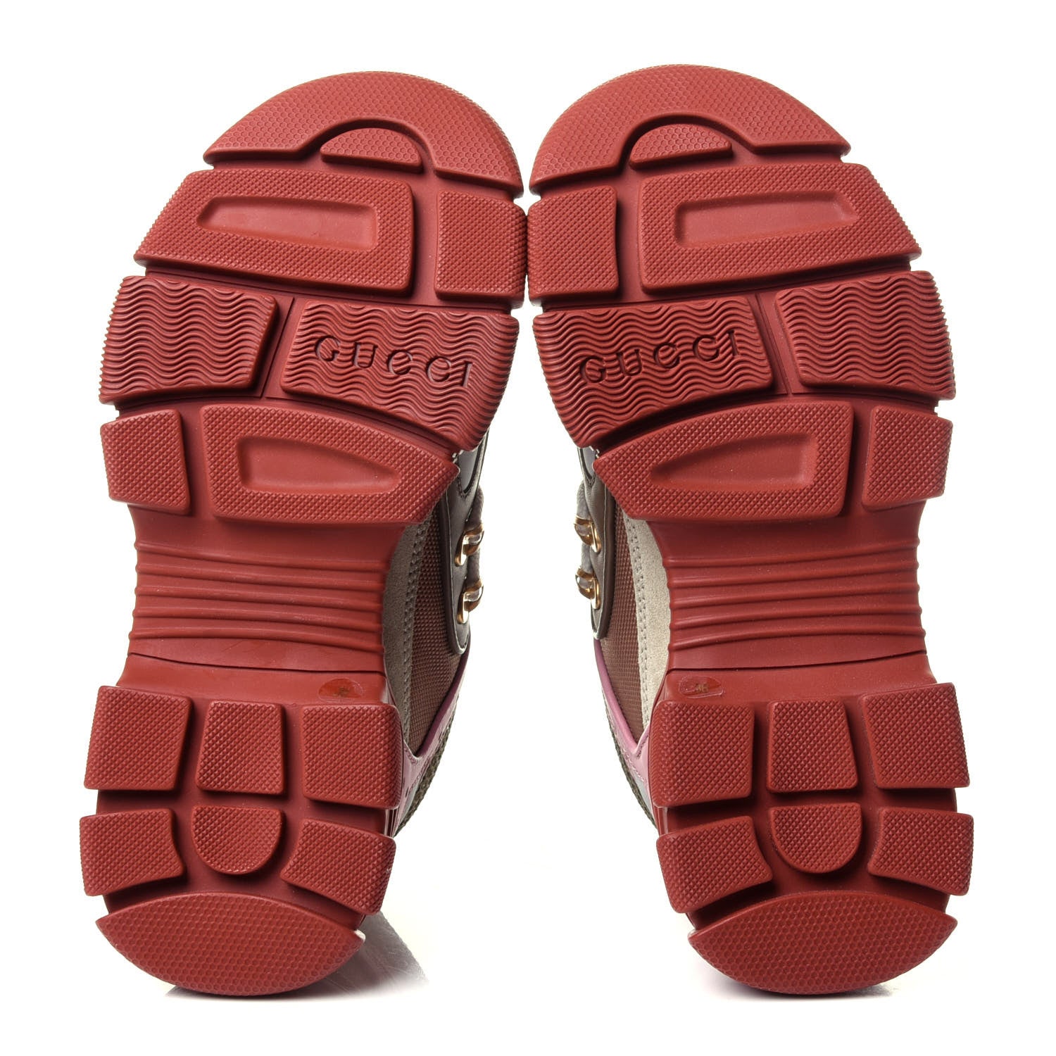 Gucci X SEGA Mesh Canvas Calfskin Womens Flashtrek Sneakers 36 Military Oatmeal Carmine Rose Ardesia 7 of 10