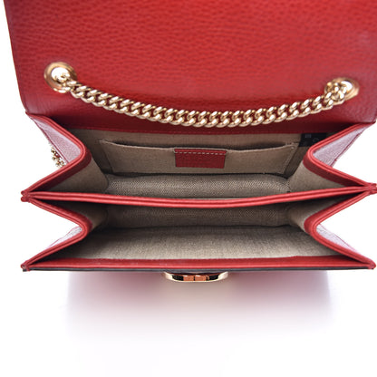 Gucci Dollar Calfskin Small Interlocking G Shoulder Bag Red 5 of 12