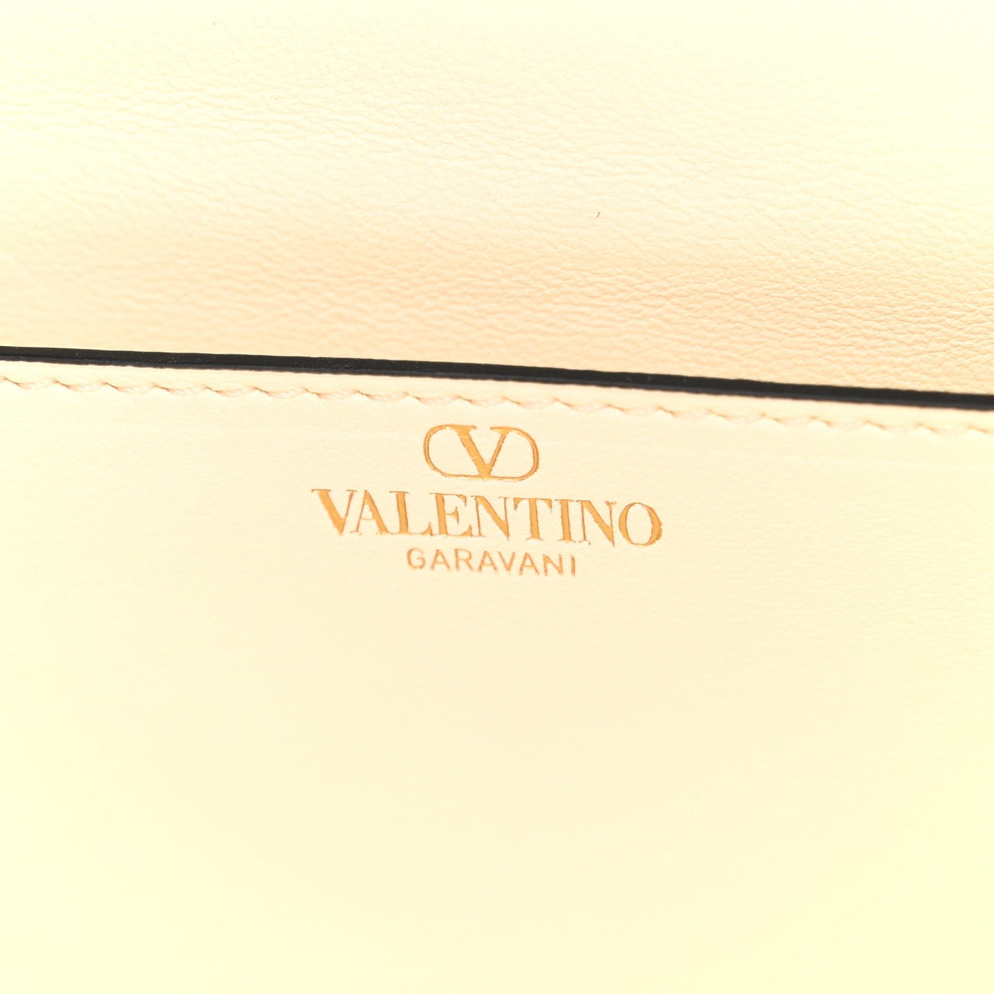 Smooth Calfskin Rockstud East West Top Handle Bag Ivory