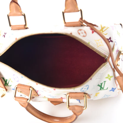 Louis Vuitton Monogram Multicolor Speedy 30 White 5 of 30