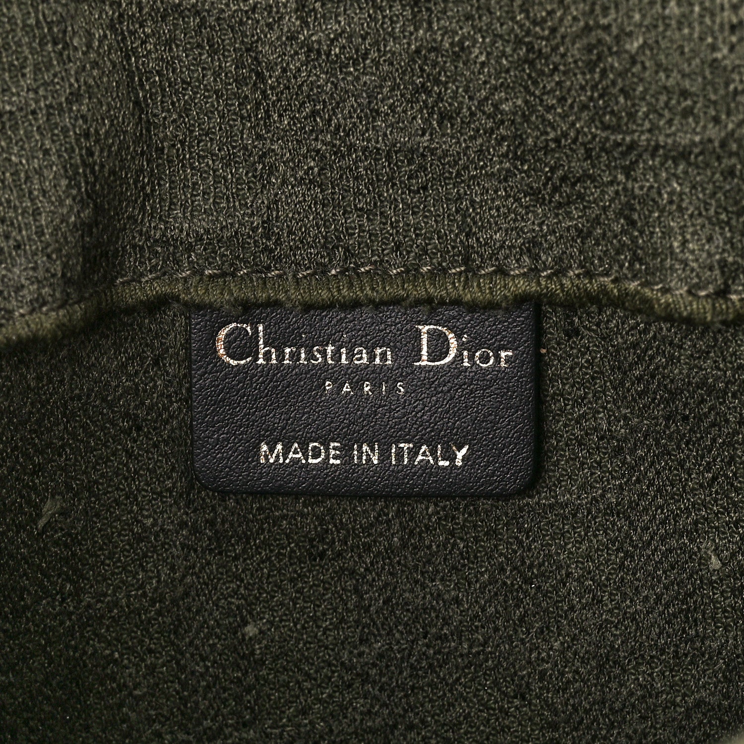 Christian Dior Oblique Embroidered Slim Saddle Pouch Green 6 of 11