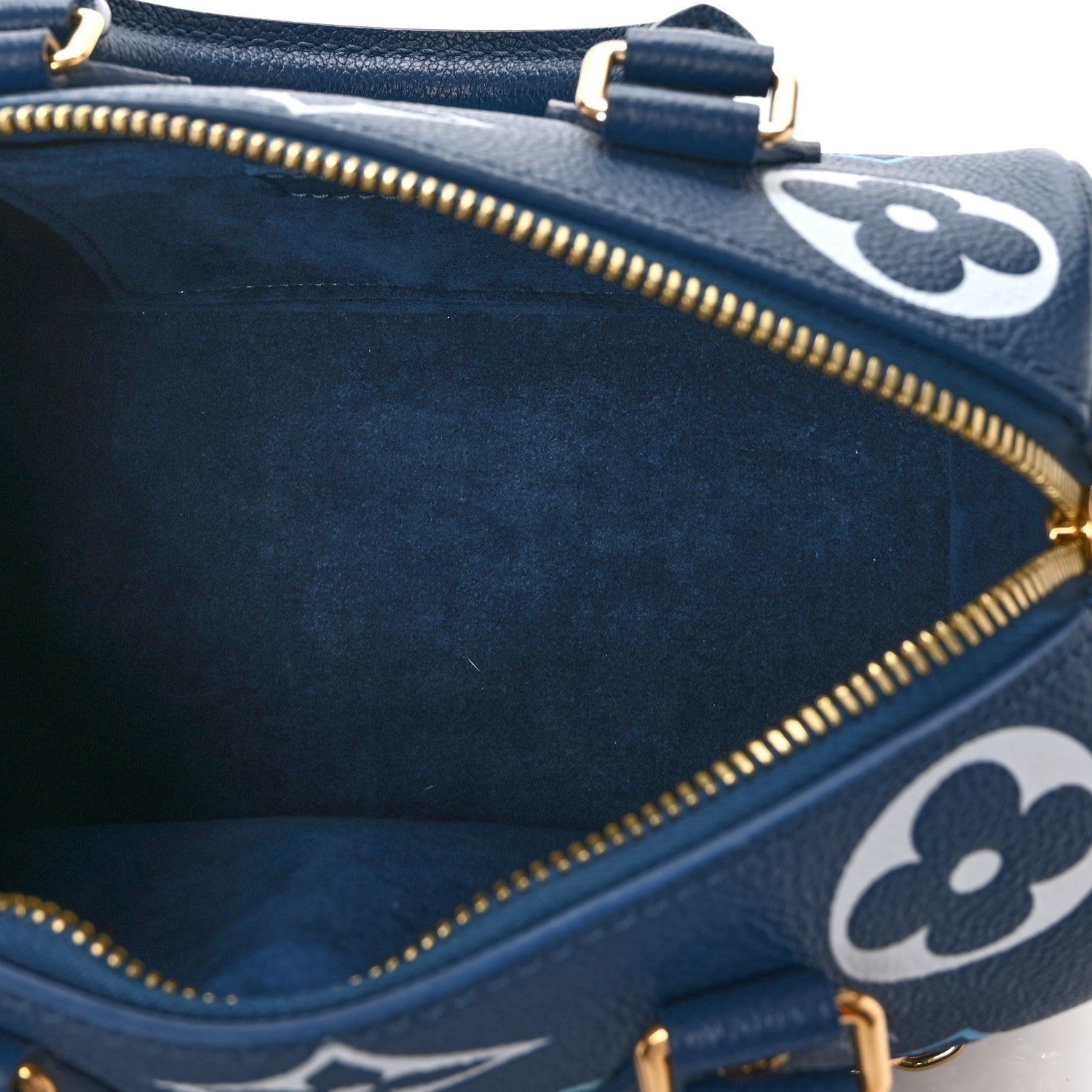 Louis Vuitton Empreinte Monogram Giant Speedy Bandouliere 20 Degrade Blue 5 of 9