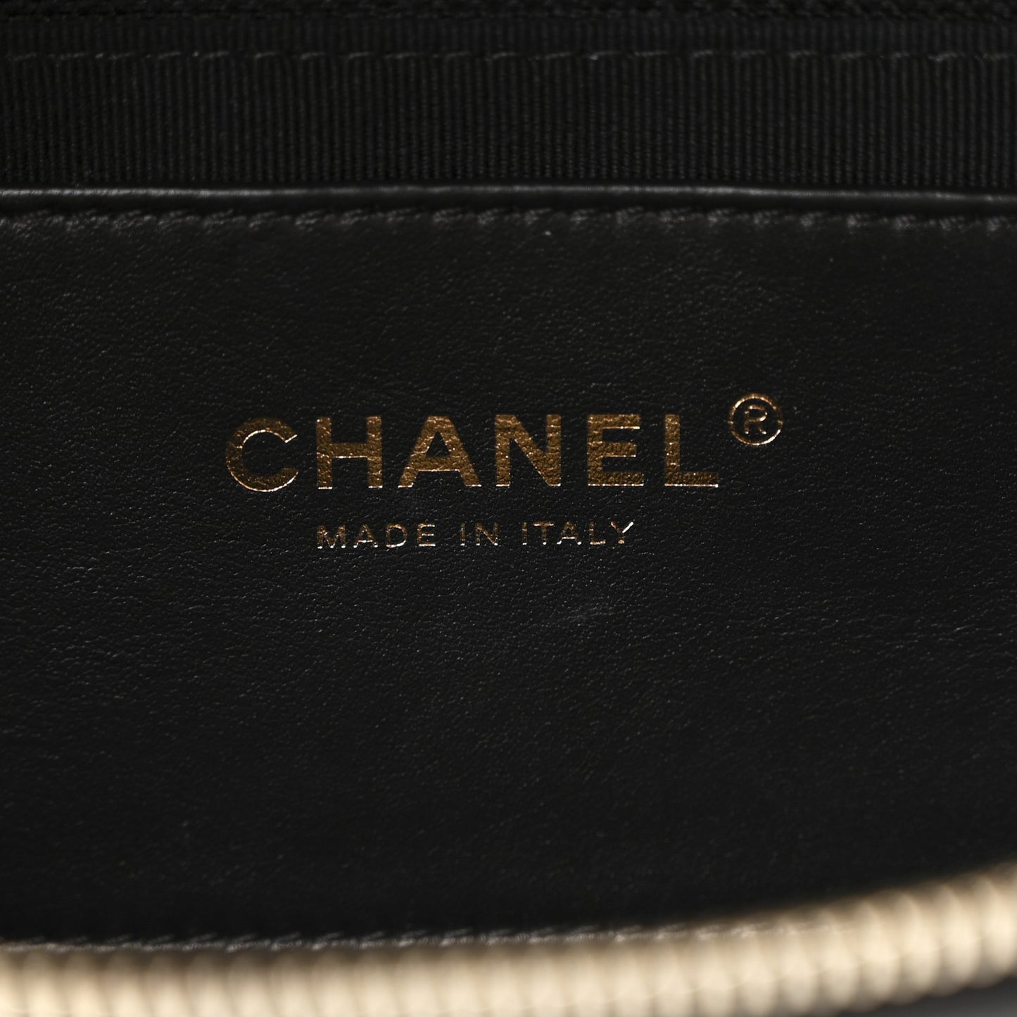 Lambskin Enamel Quilted Waist Bag Black