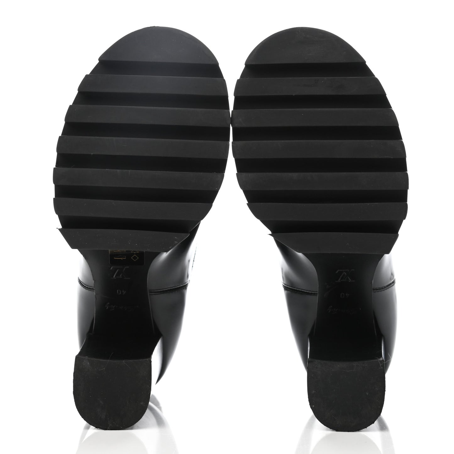 Patent Nano Monogram Ankle Star Trail Boots 40 Black