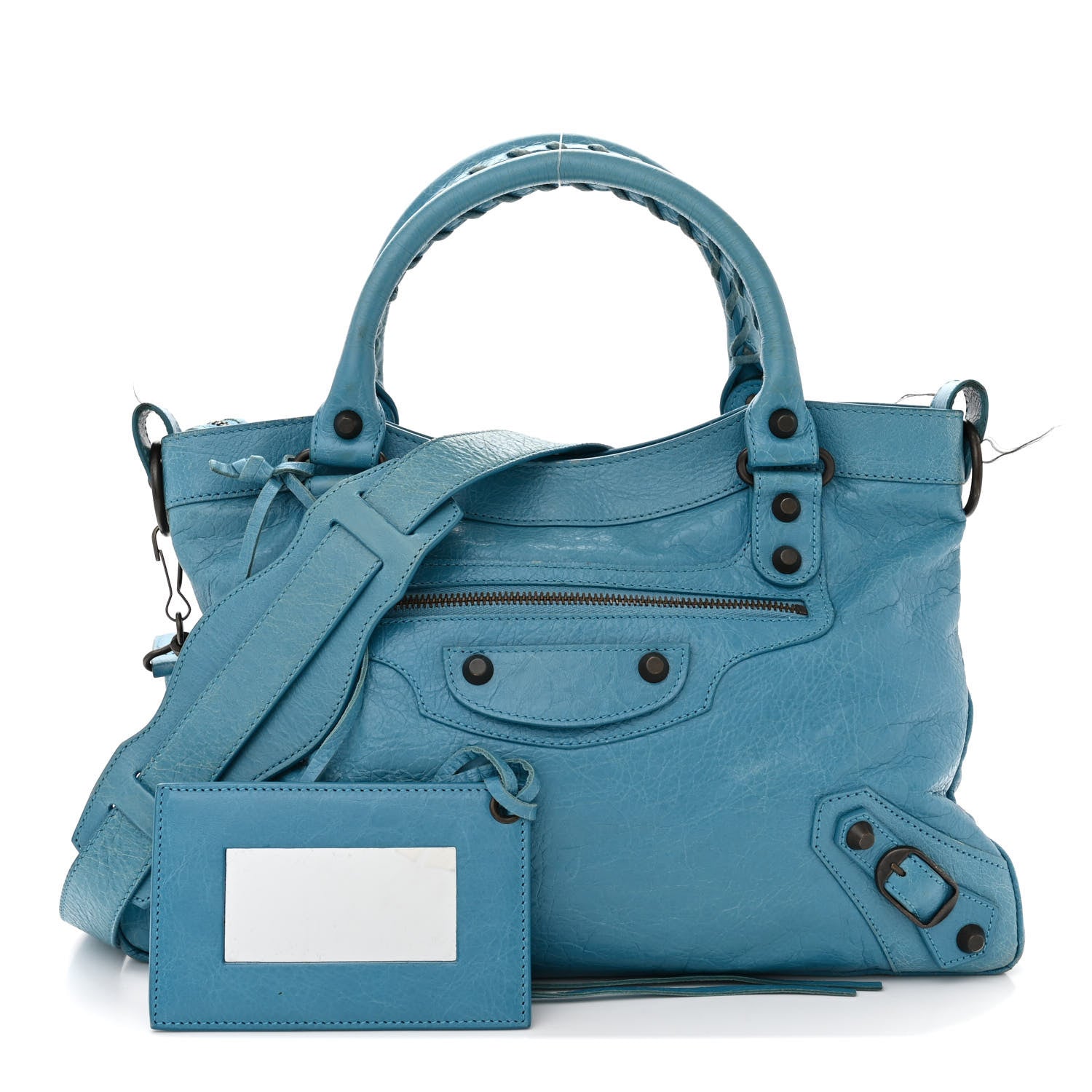 Balenciaga Agneau Classic Hardware Town Bleu Indigo 1 of 18