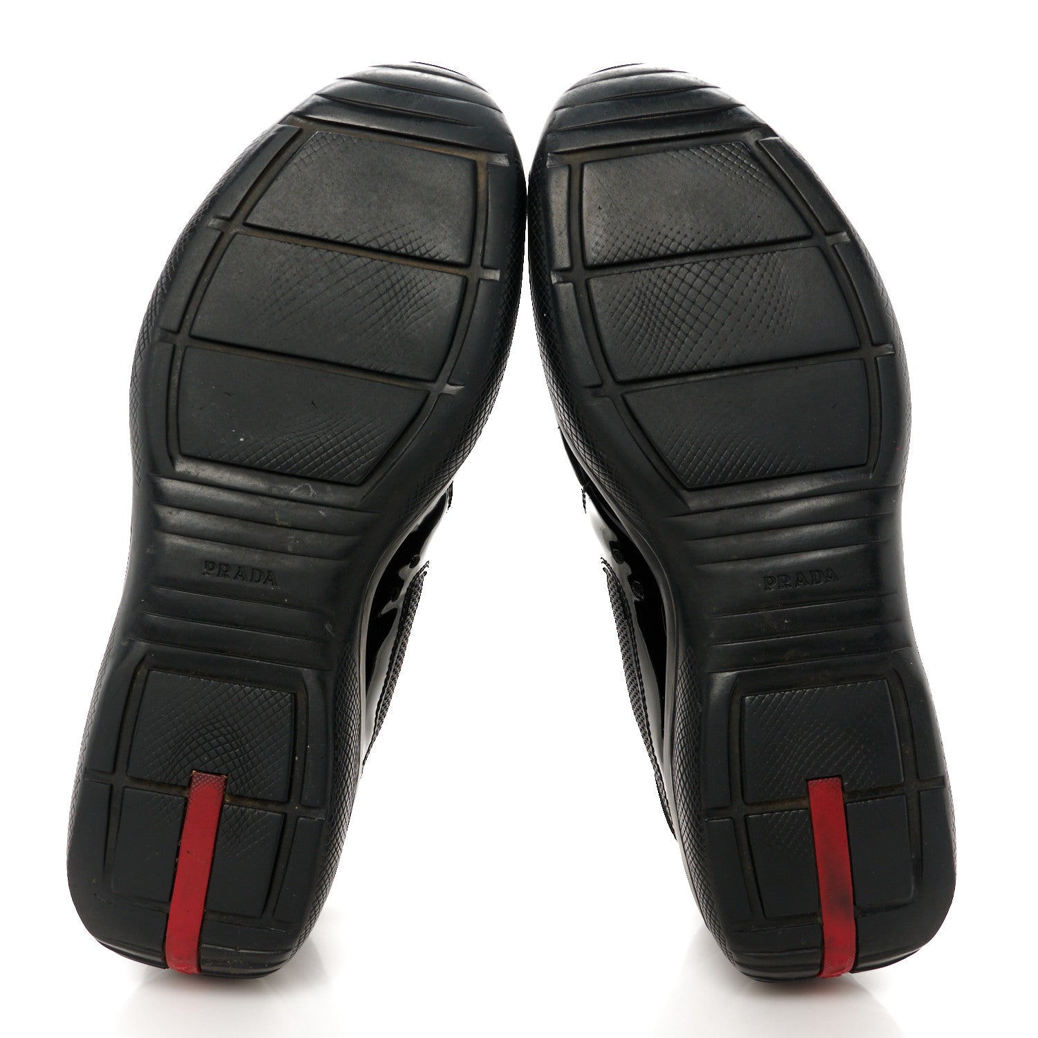 Prada Patent Mens America's Cup Patchwork Sneakers 10.5 Black