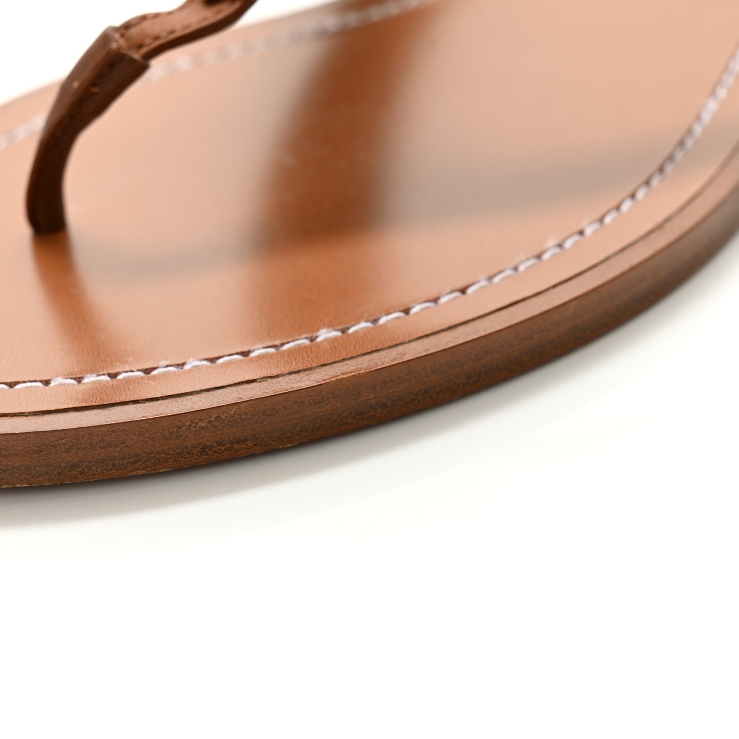 Monogram Sunny Flat Thong Sandals 41 Brown