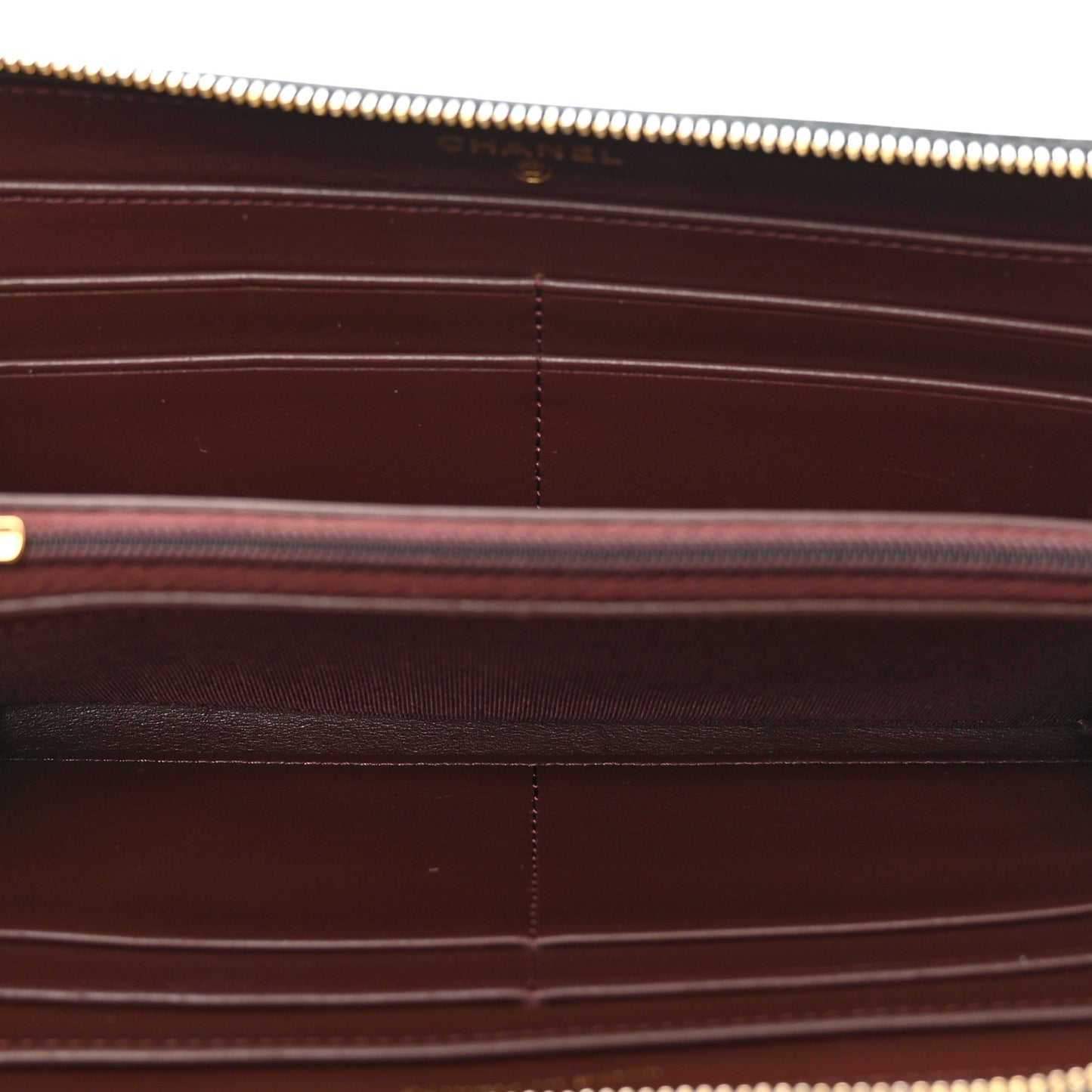 Caviar Quilted Large Gusset Zip Around Wallet Black