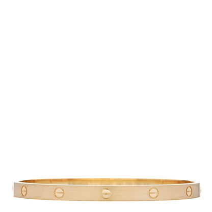 Cartier 18K Yellow Gold Brushed Finish LOVE Bracelet 22 2 of 9