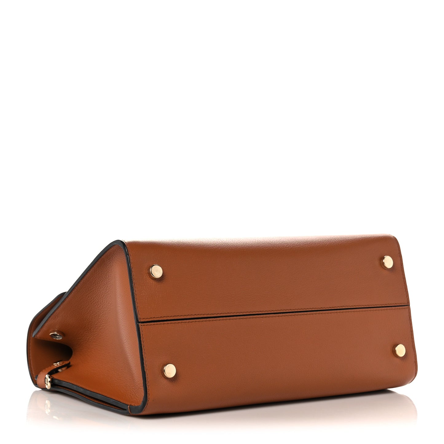 Smooth Calfskin Medium Diorever Flap Brown