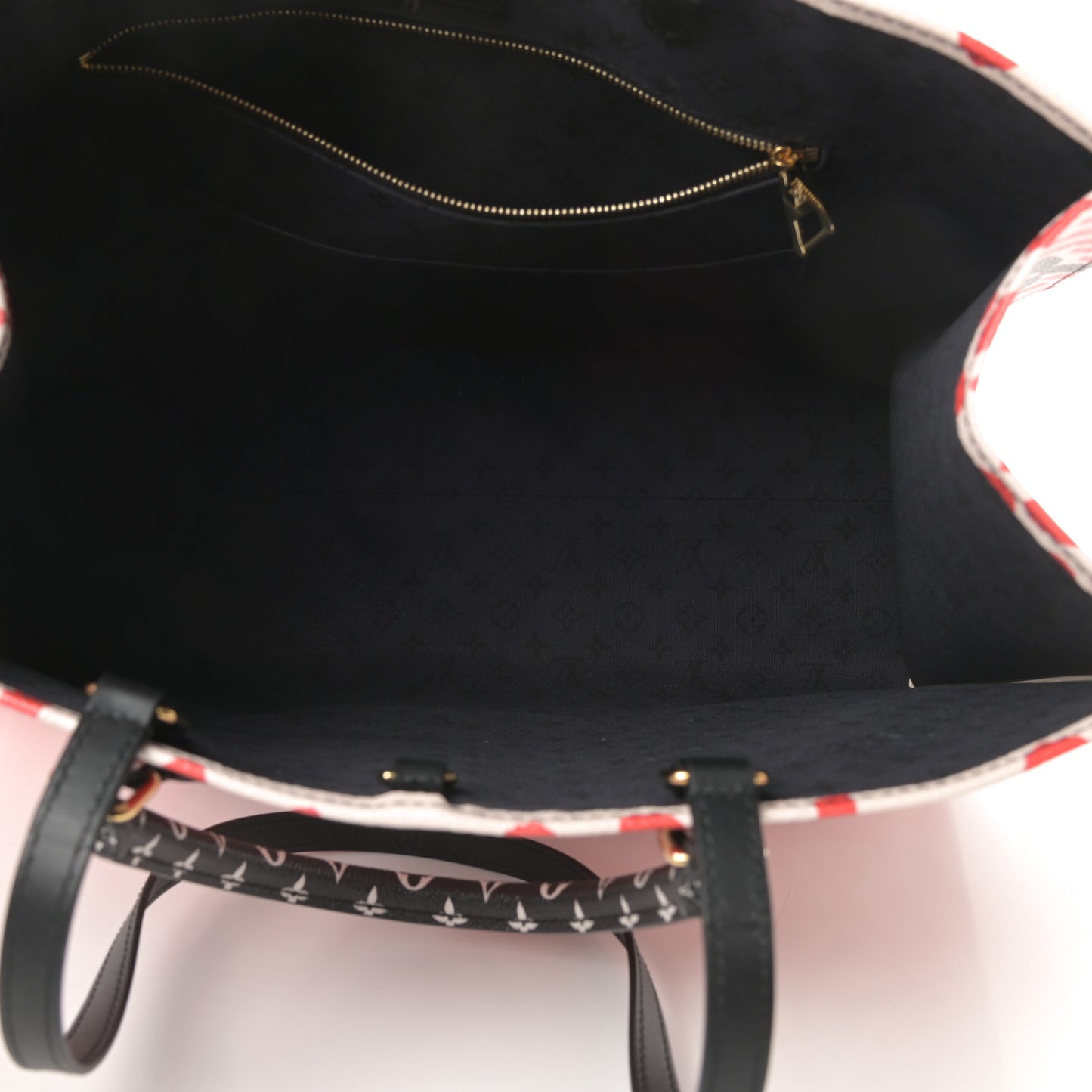 Monogram Giant Crafty Onthego GM Creme Rouge Black