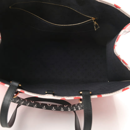 Louis Vuitton Monogram Giant Crafty Onthego GM Creme Rouge Black 5 of 12